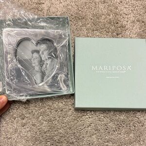 Mariposa Silver Heart Photo Frame
